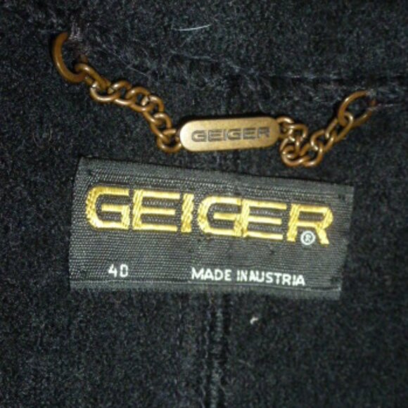 Elegant Cropped 100% wool Geiger Made in Austria jacket cardigan Sz40 EU - Picture 6 of 9